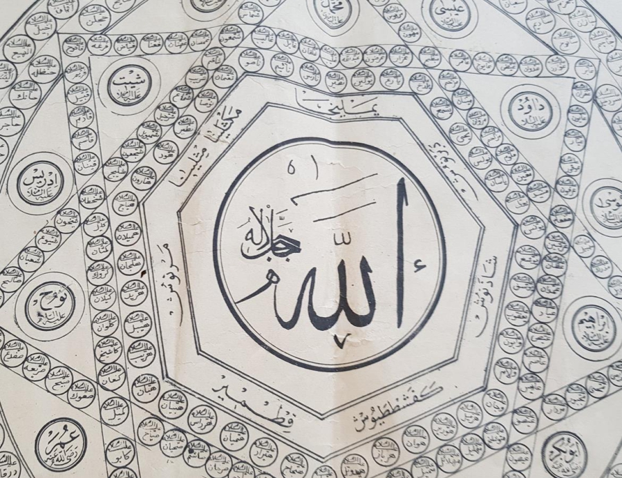 ANTİKA ÇOK NADİR DİNİ HAT TABLO