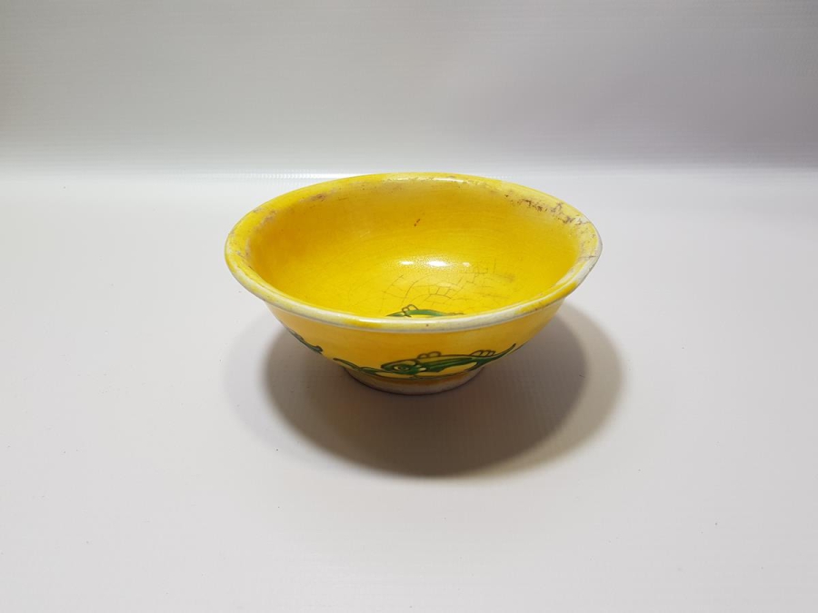 ÖZEL YAPIM, SITKI USTA İMZALI BALIKLI KÜTAHYA SERAMİK KASE