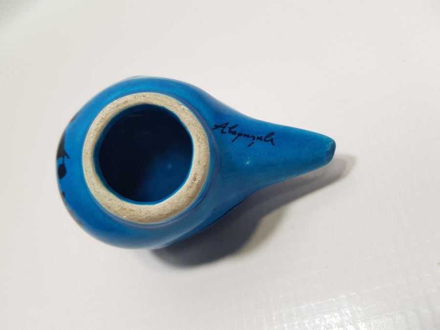 ÖZEL YAPIM, ALOPAŞALI İMZALI KÜTAHYA SERAMİK KUŞ FİGÜRÜ