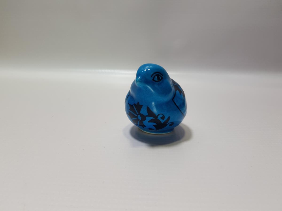 ÖZEL YAPIM, ALOPAŞALI İMZALI KÜTAHYA SERAMİK KUŞ FİGÜRÜ