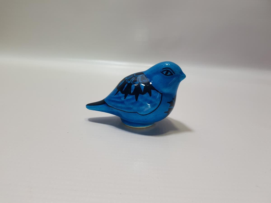 ÖZEL YAPIM, ALOPAŞALI İMZALI KÜTAHYA SERAMİK KUŞ FİGÜRÜ