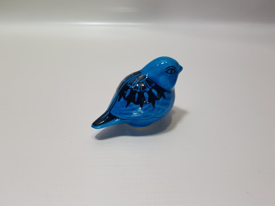 ÖZEL YAPIM, ALOPAŞALI İMZALI KÜTAHYA SERAMİK KUŞ FİGÜRÜ