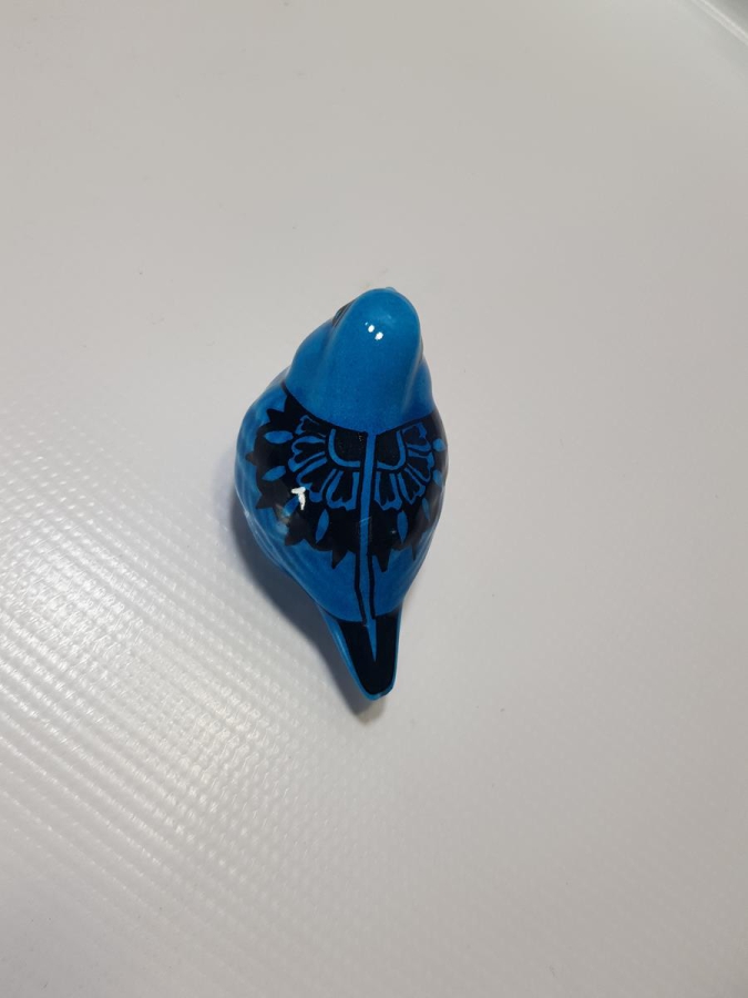 ÖZEL YAPIM, ALOPAŞALI İMZALI KÜTAHYA SERAMİK KUŞ FİGÜRÜ