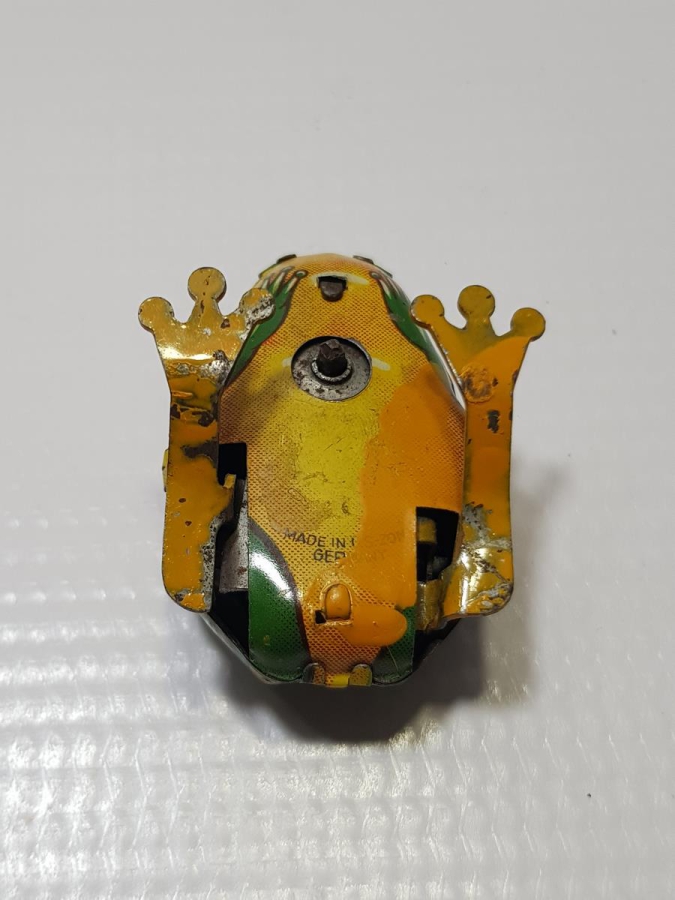 ANTİKA TENEKE OYUNCAK KURBAĞA