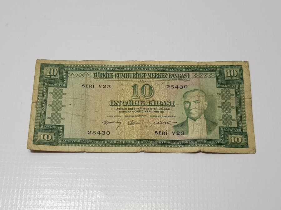 5. EMİSYON 10 LİRA KAĞIT PARA