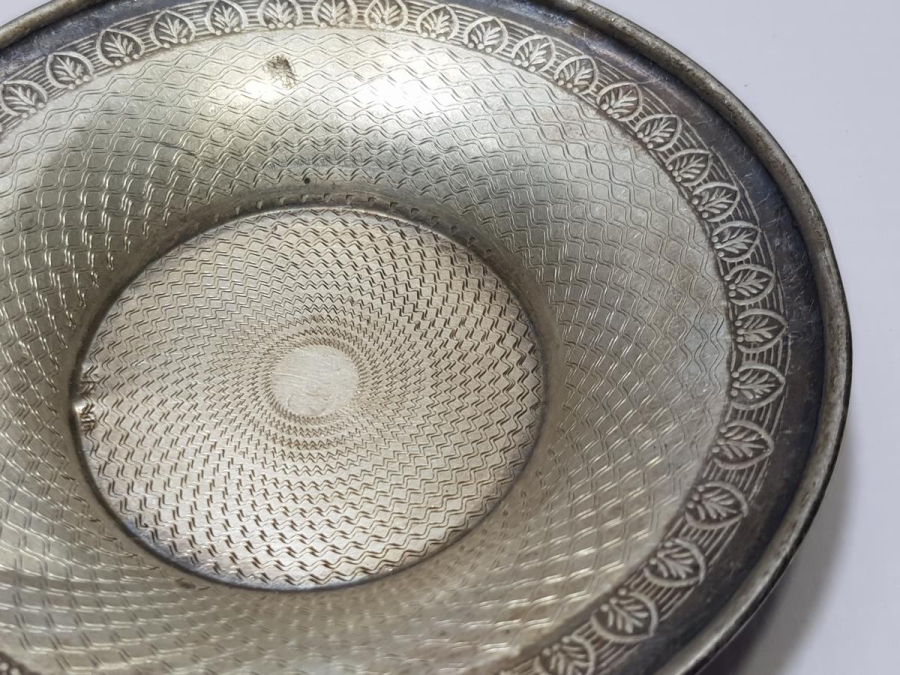 OSMANLI DÖNEMİ AZNAVUR İŞÇİLİKLİ GÜMÜŞ ÇAY TABAĞI