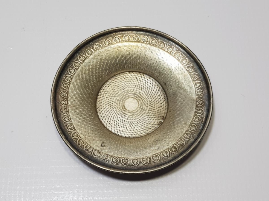 OSMANLI DÖNEMİ AZNAVUR İŞÇİLİKLİ GÜMÜŞ ÇAY TABAĞI