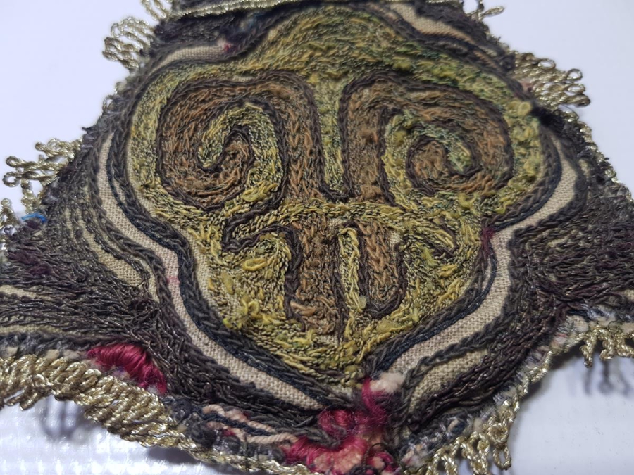 OSMANLI DÖNEMİ SUZANİ İŞÇİLİKLİ PARA KESESİ