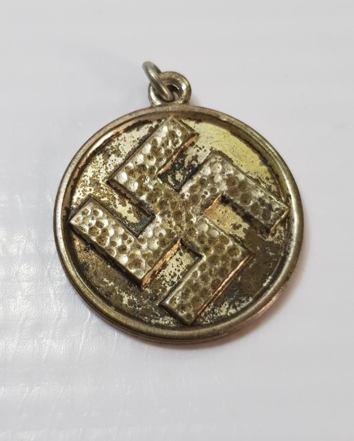 2. DÜNYA SAVAŞI ALMAN NAZİ GAMALI HAÇ KOLYE UCU