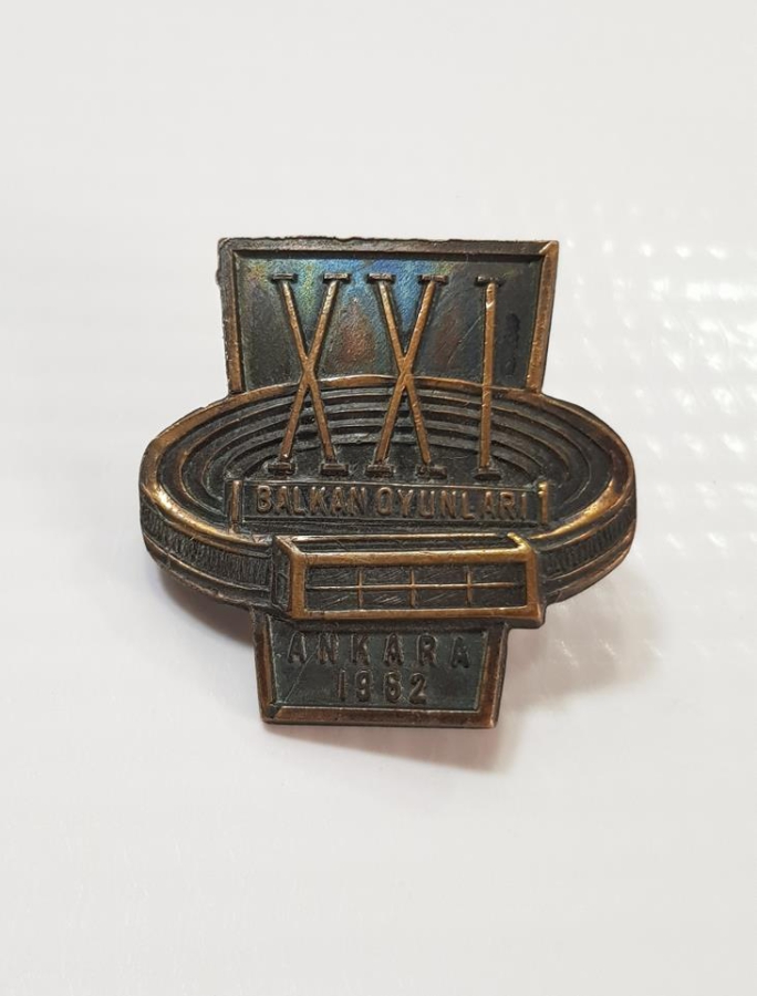 ANKARA 1962 BALKAN OYUNLARI BRONZ MADALYA ROZET
