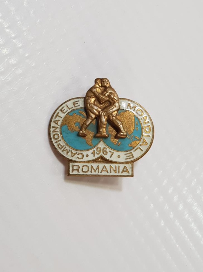 1967 ROMANYA DÜNYA GREKOROMEN GÜREŞ ŞAMPİYONASI MİNELİ ROZET