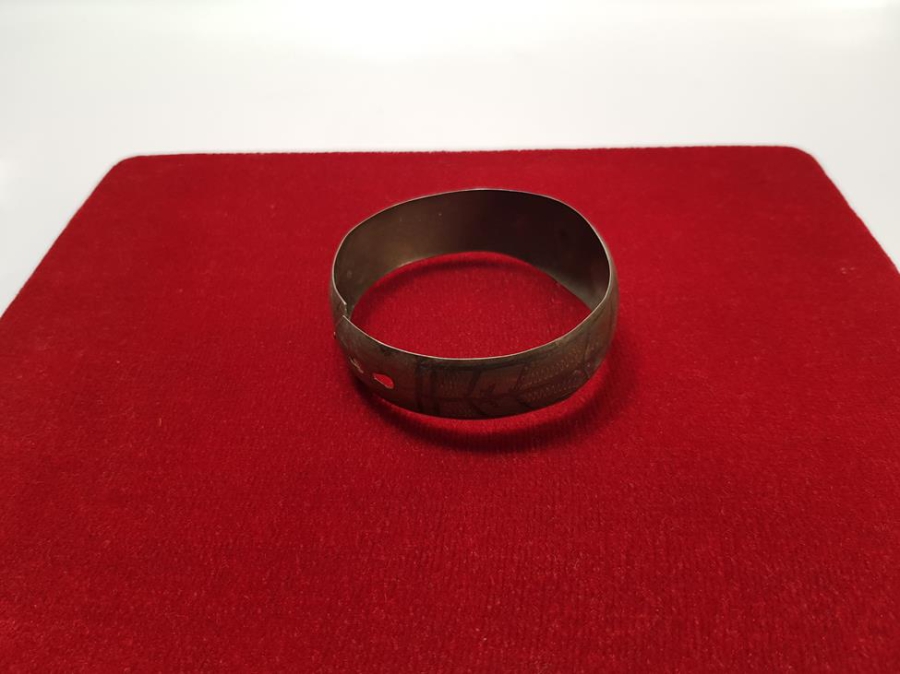 OSMANLI DÖNEMİ SAVATLI CAMİ RESİMLİ GÜMÜŞ BİLEZİK