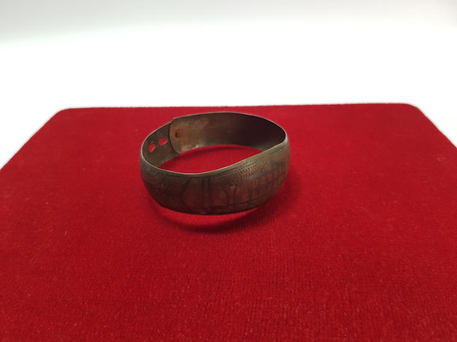 OSMANLI DÖNEMİ SAVATLI CAMİ RESİMLİ GÜMÜŞ BİLEZİK