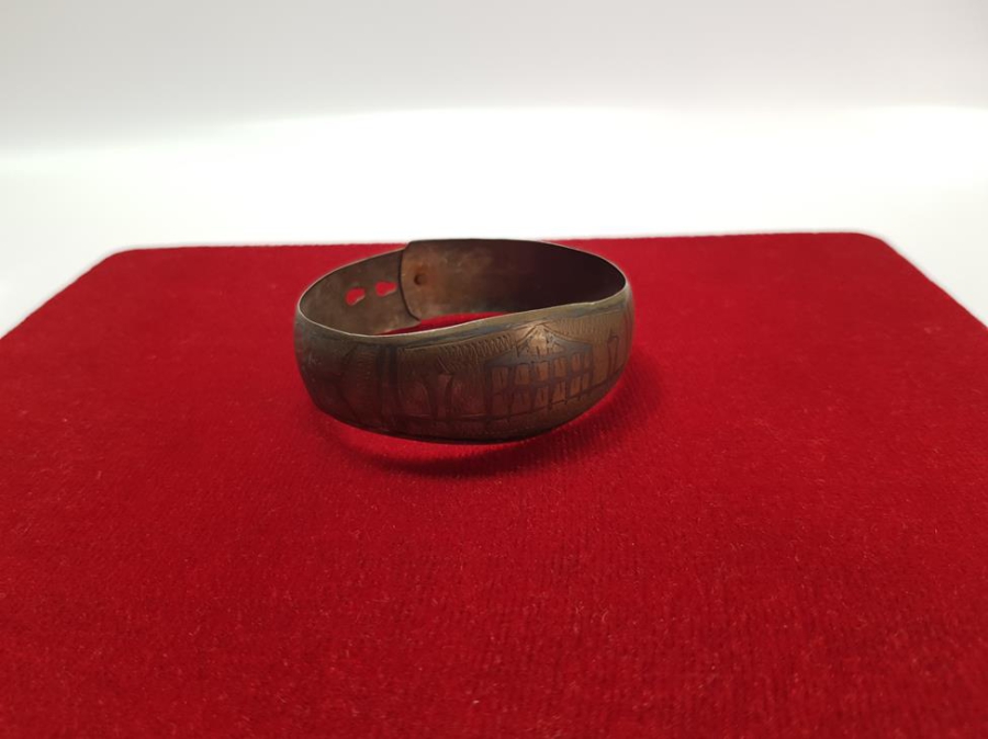 OSMANLI DÖNEMİ SAVATLI CAMİ RESİMLİ GÜMÜŞ BİLEZİK