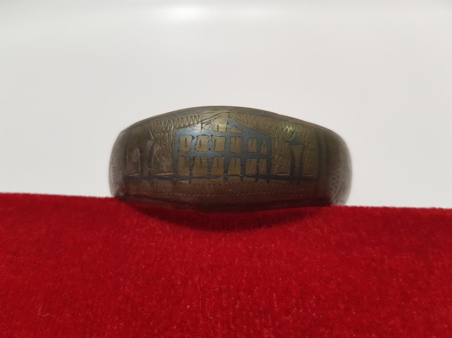 OSMANLI DÖNEMİ SAVATLI CAMİ RESİMLİ GÜMÜŞ BİLEZİK