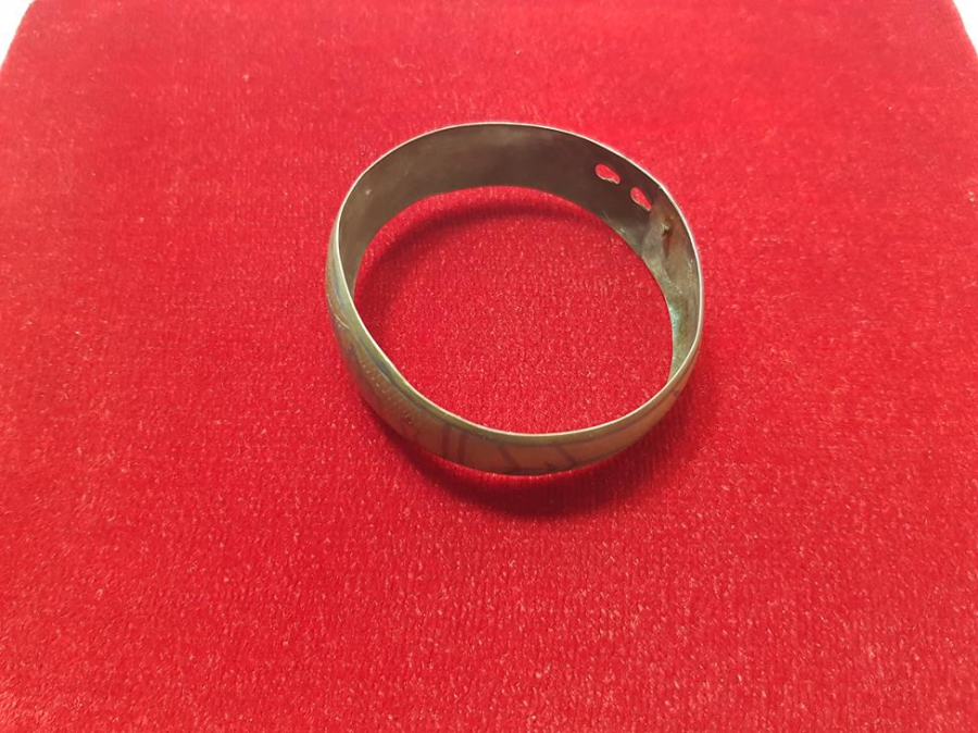 OSMANLI DÖNEMİ SAVATLI CAMİ RESİMLİ GÜMÜŞ BİLEZİK