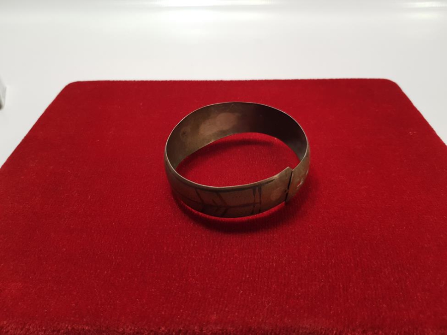 OSMANLI DÖNEMİ SAVATLI CAMİ RESİMLİ GÜMÜŞ BİLEZİK