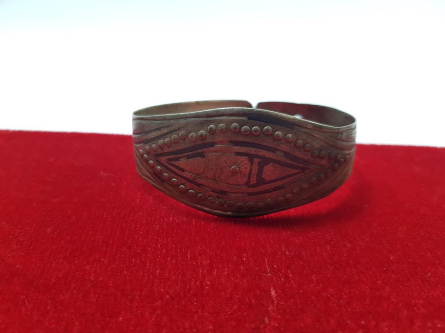 OSMANLI DÖNEMİ GÜMÜŞ NAZAR BİLEZİĞİ