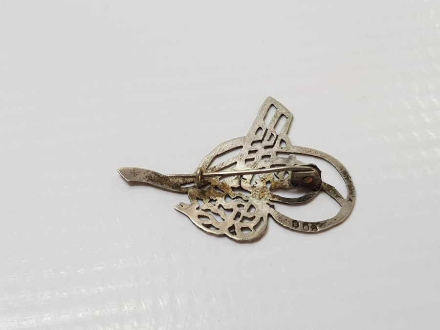 OSMANLI DÖNEMİ TUĞRA FORMLU BROŞ