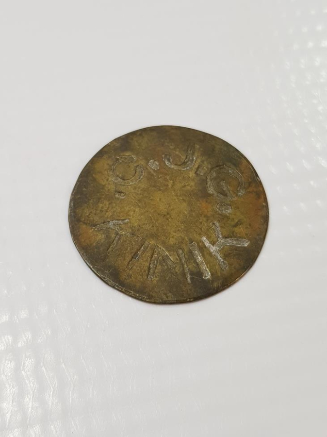 KINIK C.J.G. YAZILI ÇOK NADİR JETON