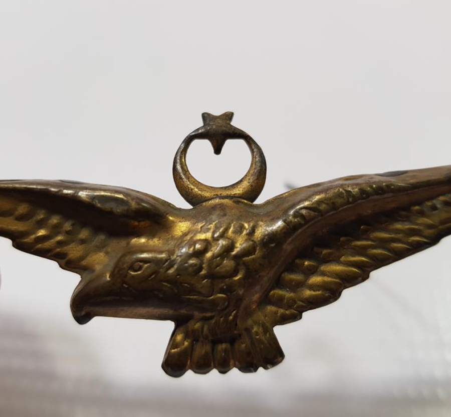 CUMHURİYET İLK DÖNEM ÇOK NADİR PİLOT ŞAPKA KOKARTI