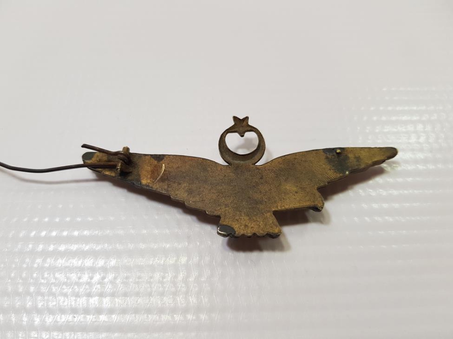 CUMHURİYET İLK DÖNEM ÇOK NADİR PİLOT ŞAPKA KOKARTI