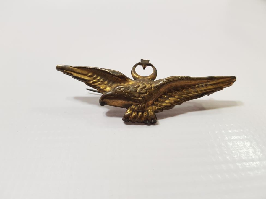 CUMHURİYET İLK DÖNEM ÇOK NADİR PİLOT ŞAPKA KOKARTI