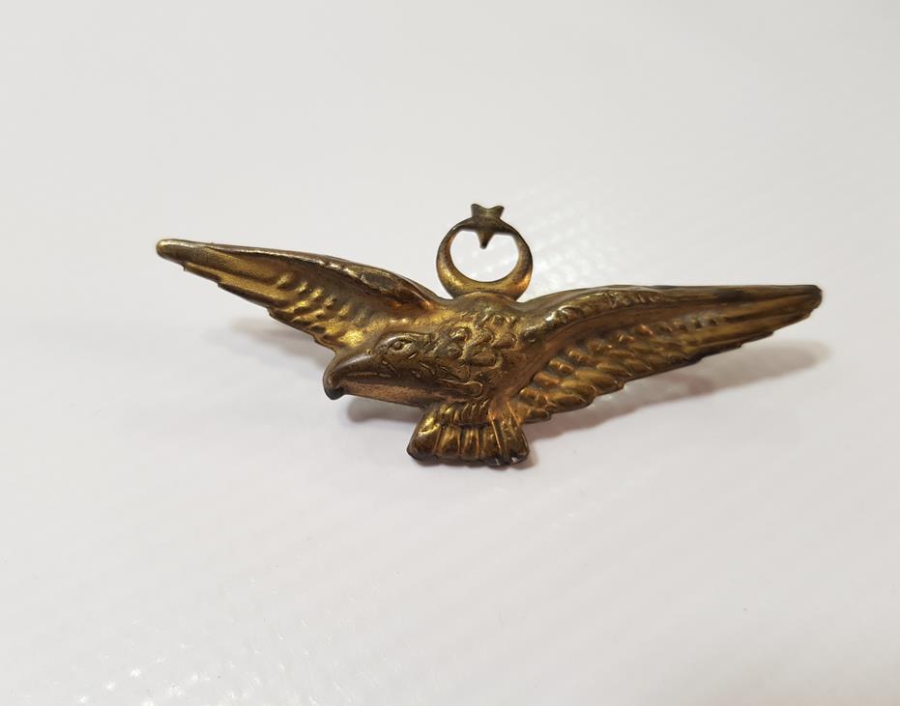 CUMHURİYET İLK DÖNEM ÇOK NADİR PİLOT ŞAPKA KOKARTI