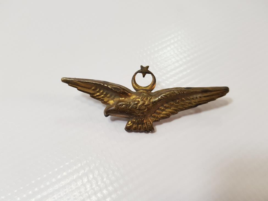 CUMHURİYET İLK DÖNEM ÇOK NADİR PİLOT ŞAPKA KOKARTI