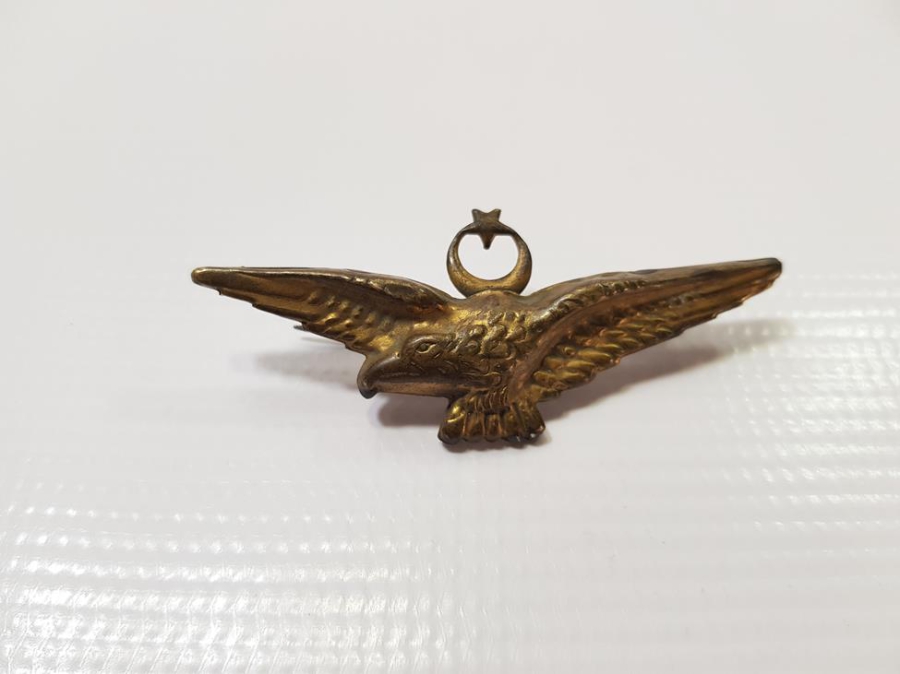 CUMHURİYET İLK DÖNEM ÇOK NADİR PİLOT ŞAPKA KOKARTI