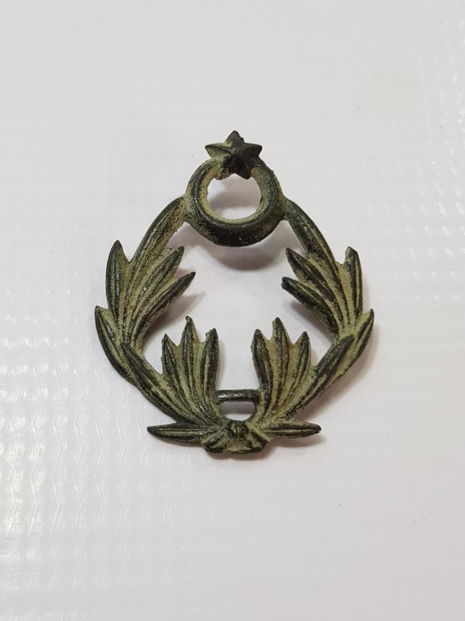 1. DÜNYA SAVAŞI OSMANLI SUBAY ŞAPKA KOKARTI