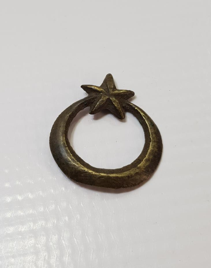 1. DÜNYA SAVAŞI DÖNEMİ AY YILDIZLI SUBAY ŞAPKA KOKARTI