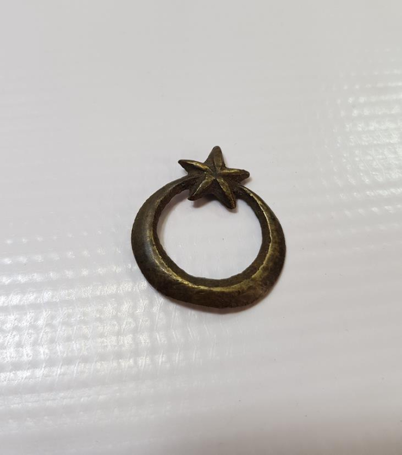 1. DÜNYA SAVAŞI DÖNEMİ AY YILDIZLI SUBAY ŞAPKA KOKARTI