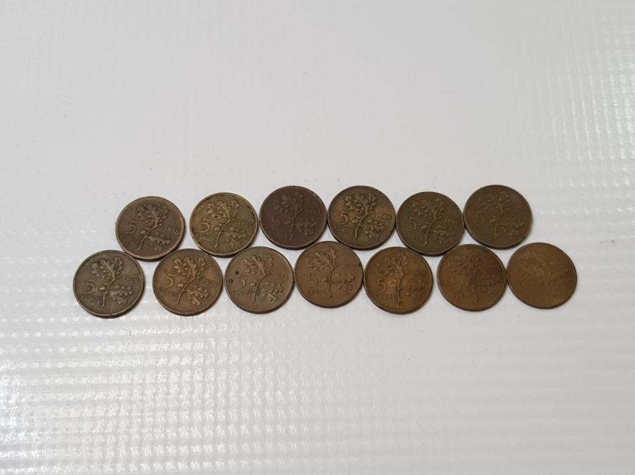 1958-1974 ARASI FULL SERİ 5 KURUŞ LOTU