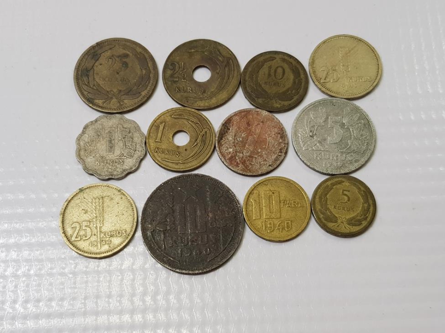 1940'LI YILLARA AİT TC MADENİ PARA LOTU
