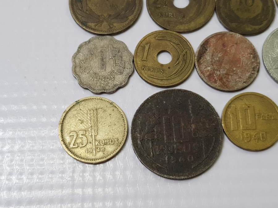 1940'LI YILLARA AİT TC MADENİ PARA LOTU