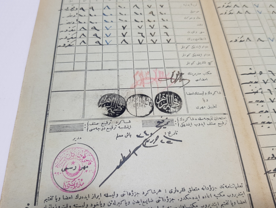 CUMHURİYETİMİZİN İLK KARNESİ