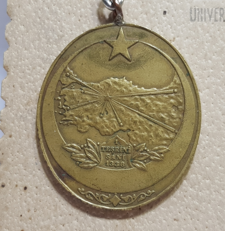 ORİJİNAL İSTİKLAL MADALYASI VE MADALYALI SUBAYLAR FOTOĞRAFI