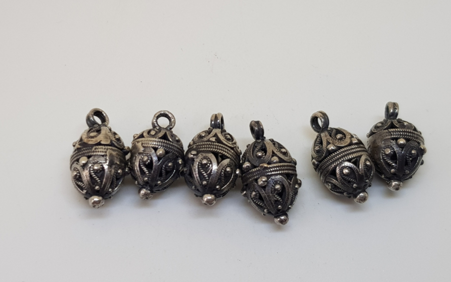 OSMANLI DÖNEMİ TELKARİ İŞÇİLİKLİ ÇOK NADİR KÖSTEK TOPLARI / KOZALARI