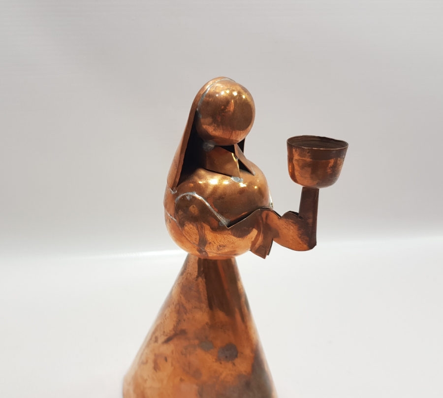 MERYEM ANA FORMUNDA YAPILMIŞ ANTİKA MUMLUK