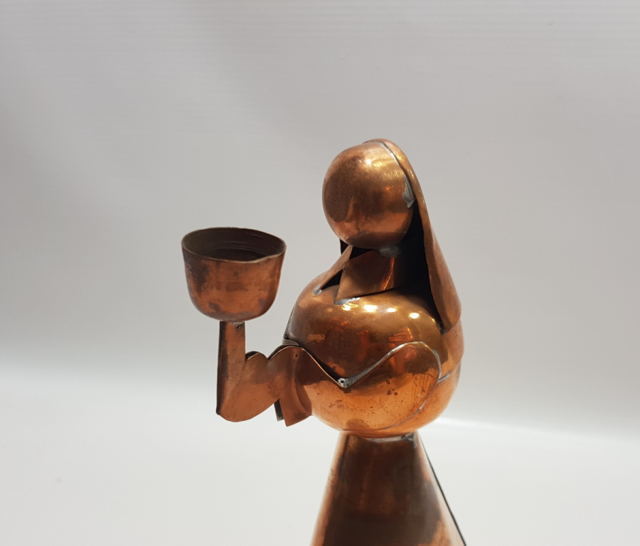 MERYEM ANA FORMUNDA YAPILMIŞ ANTİKA MUMLUK