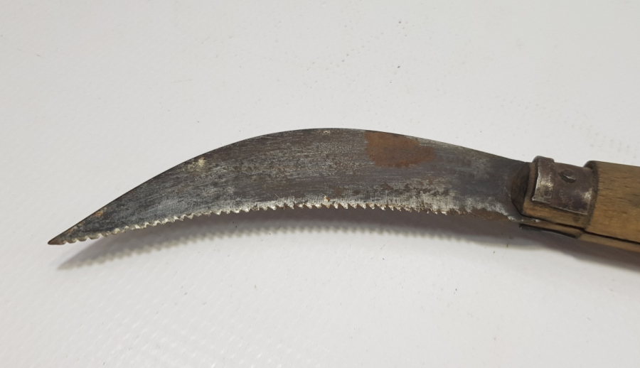 İBRAHİM USTA YAPIMI BURSA İŞİ ANTİKA BAĞ BIÇAĞI