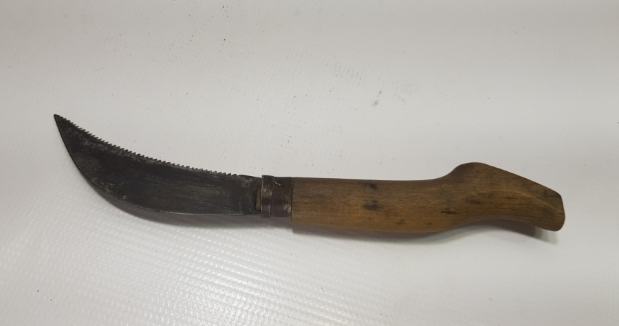 İBRAHİM USTA YAPIMI BURSA İŞİ ANTİKA BAĞ BIÇAĞI