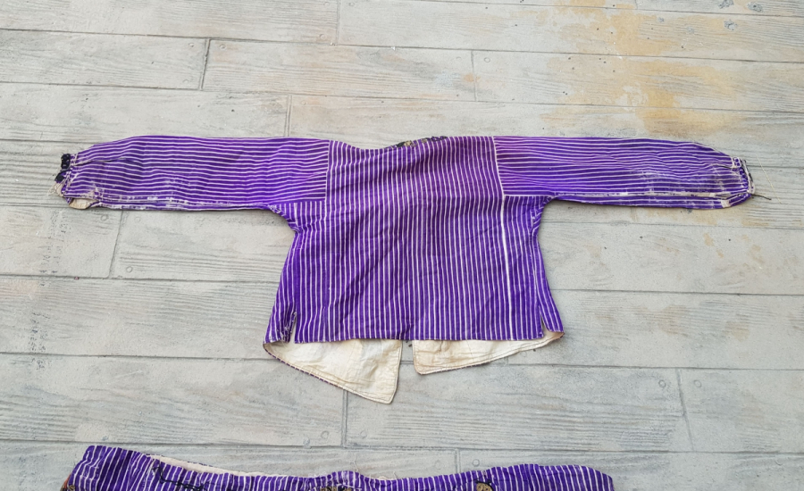 OSMANLI DÖNEMİ ÜZERİ SIRMA VE İPEK İBRİŞİMLİ ŞALVAR CEPKEN TAKIMI