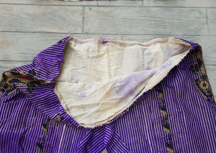 OSMANLI DÖNEMİ ÜZERİ SIRMA VE İPEK İBRİŞİMLİ ŞALVAR CEPKEN TAKIMI