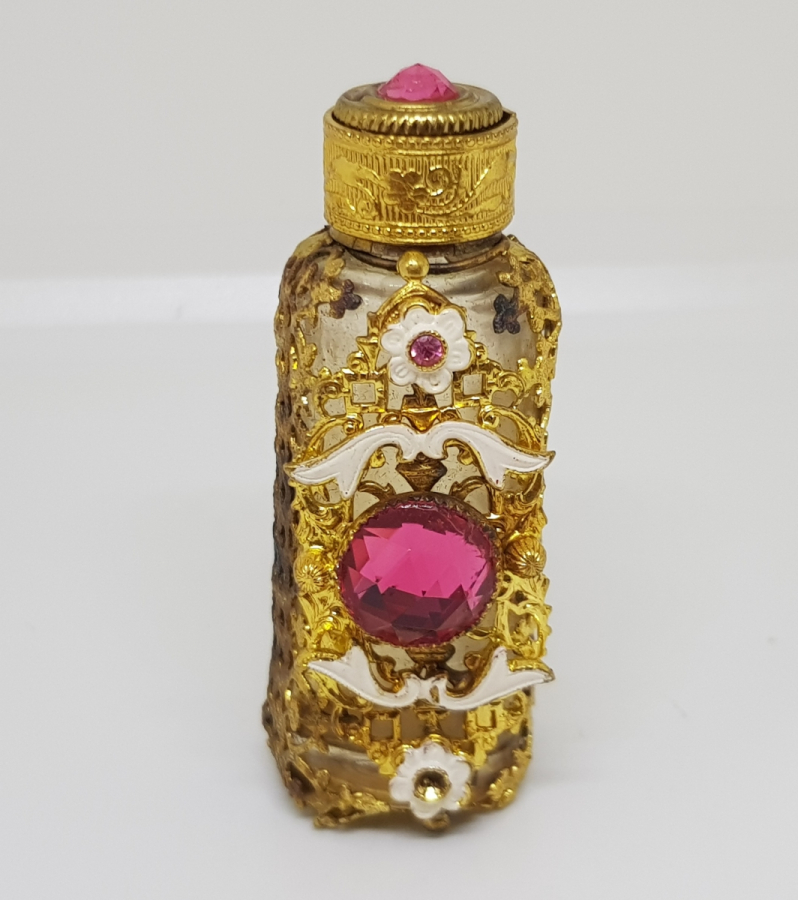 ÜZERİ ALTIN VERMEYLİ ANTİKA KAPAKLI KOKULUK