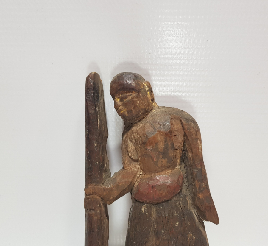 OSMANLI DÖNEMİ ÇOK NADİR ANADOLU ŞAMAN EL OYMA AHŞAP OBJE