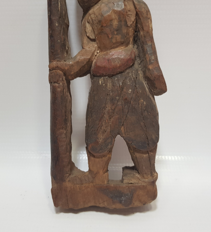 OSMANLI DÖNEMİ ÇOK NADİR ANADOLU ŞAMAN EL OYMA AHŞAP OBJE