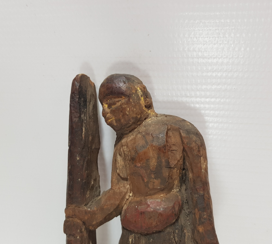 OSMANLI DÖNEMİ ÇOK NADİR ANADOLU ŞAMAN EL OYMA AHŞAP OBJE