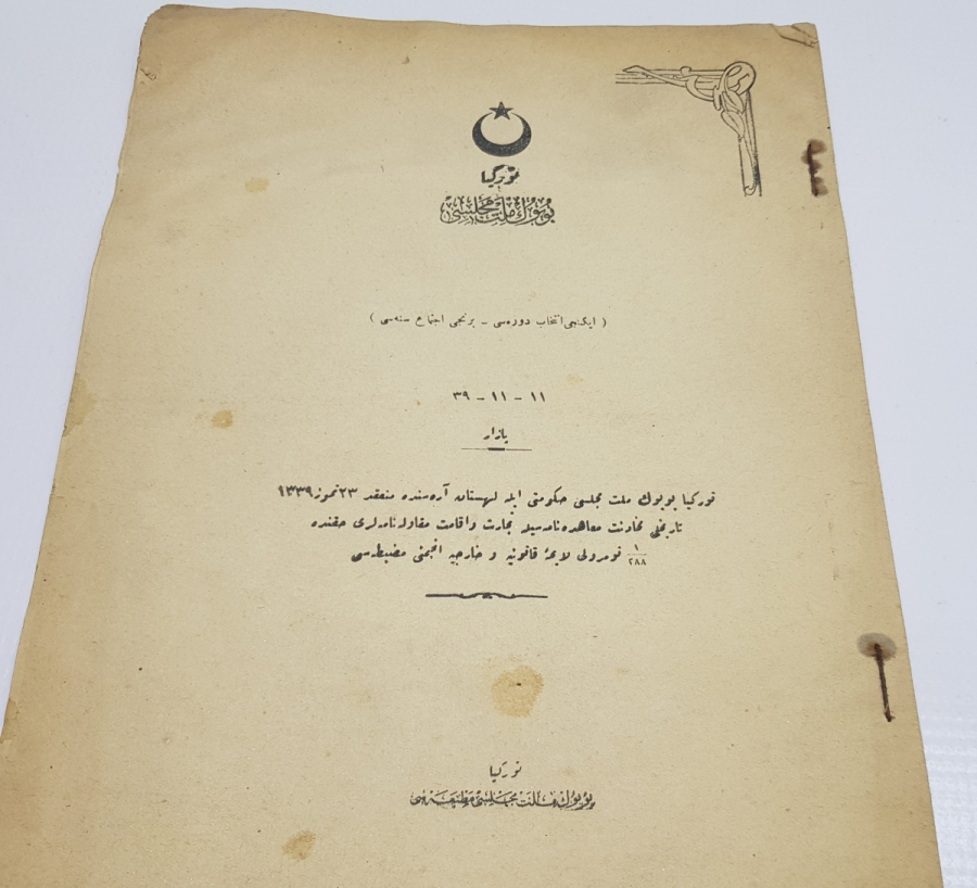 1928 YILI ÖNCESİ NADİR BÜYÜK MİLLET MECLİSİ TUTANAKLARI